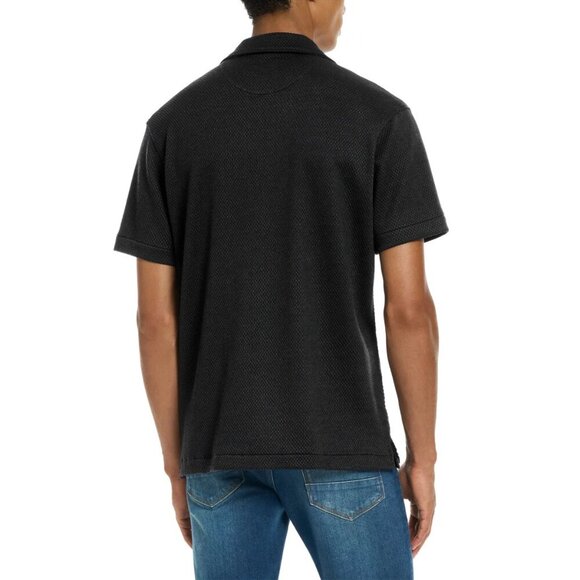 Scotch & Soda Mens Knit Short Sleeve Button Up Shirt - Picture 6 of 9